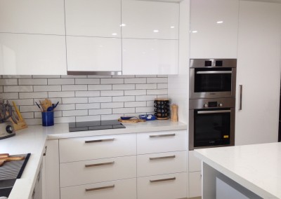 Splashback From Handmade Subway Style Tiles (after reno)