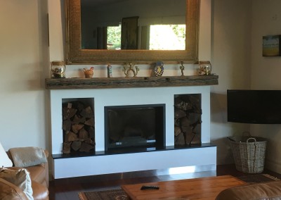 Wooden Fireplace Double Sided