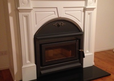 Wooden Fireplace